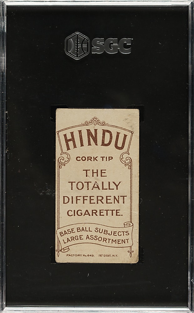 1909-1911 T206 White Border Wild Bill Donovan Portrait SGC POOR 1 - Brown Hindu Back