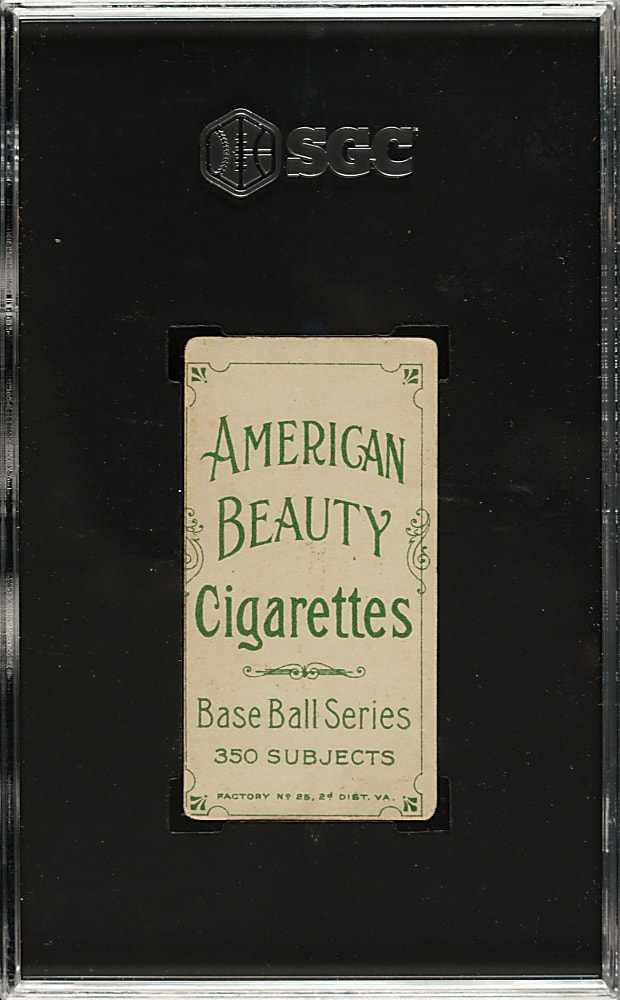 1909-1911 T206 White Border Lou Ritter SGC GOOD+ 2.5 - American Beauty 350 Back