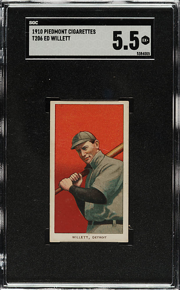 1909-1911 T206 White Border Ed Willett SGC EX+ 5.5