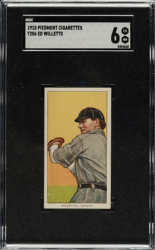1909-1911 T206 White Border Ed Willetts SGC EX/NM 6
