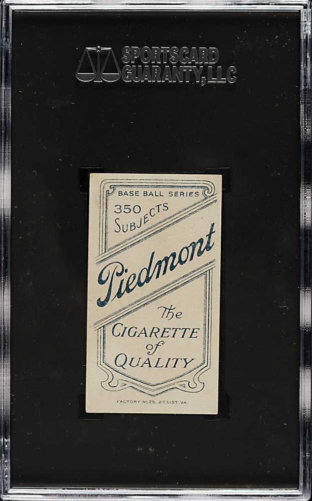 1909-1911 T206 White Border Dave Brain SGC EX 5