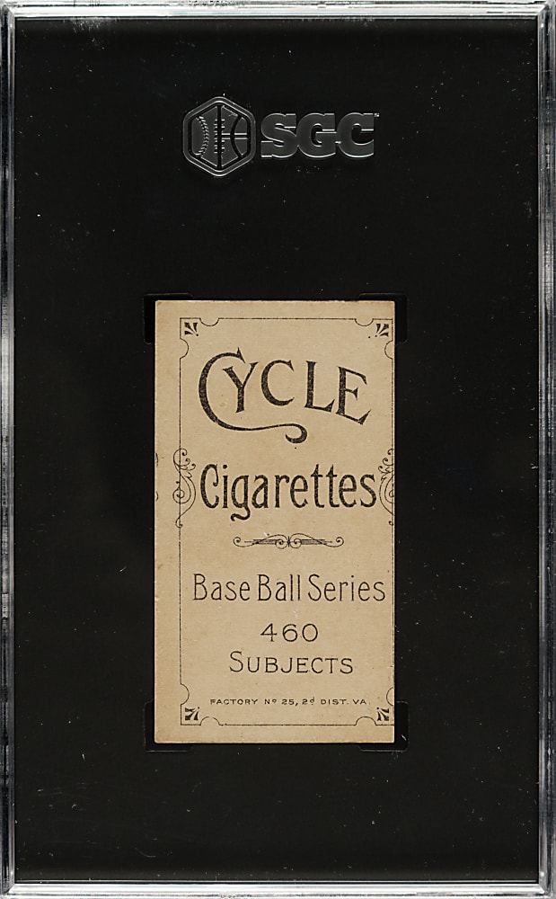 1909-1911 T206 White Border Joe Lake St. Louis, No Ball in Hand SGC VG/EX 4 - Cycle 460 Back