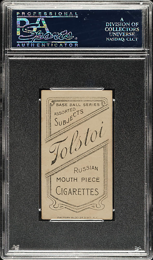 1909-1911 T206 White Border Heinie Berger PSA GOOD 2 - Tolstoi Back