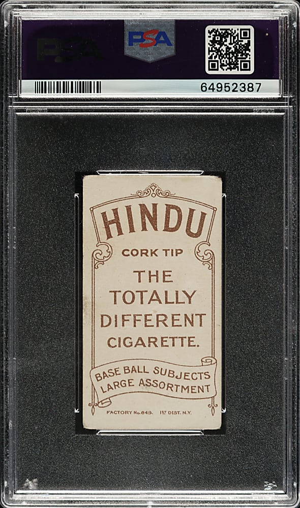 1909-1911 T206 White Border Kitty Bransfield PSA FAIR 1.5 - Brown Hindu Back