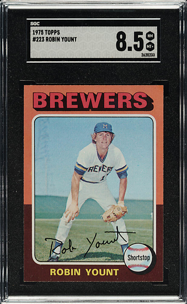 1975 Topps #223 Robin Yount Rookie SGC NM/MT+ 8.5