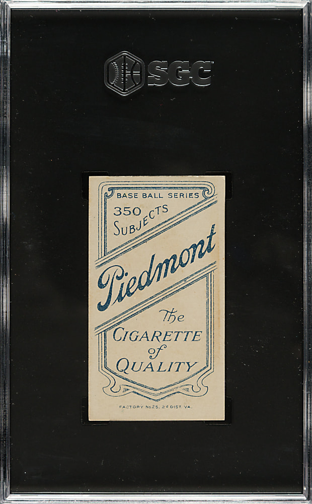 1909-1911 T206 White Border Hughie Jennings One Hand Showing SGC EX/NM 6