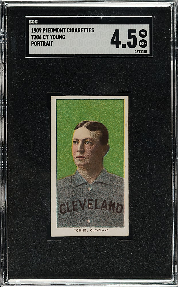 1909-1911 T206 White Border Cy Young Portrait SGC VG/EX+ 4.5