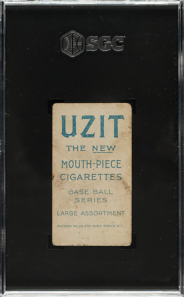 1909-1911 T206 White Border Rube Marquard Follow-Through SGC GOOD+ 2.5 - Uzit Back