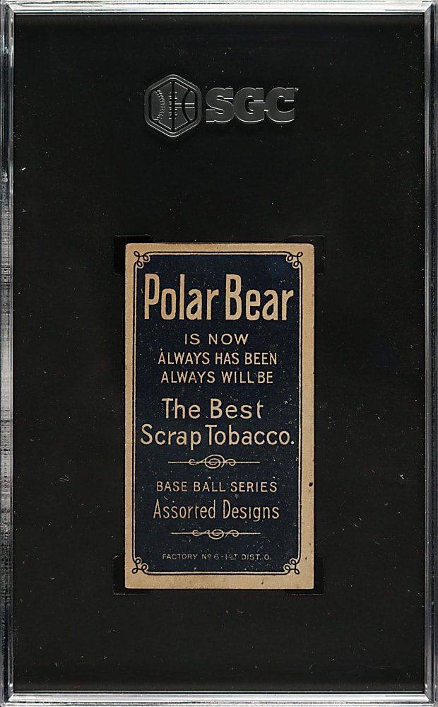 1909-1911 T206 White Border Walter Johnson Hands at Chest SGC GOOD 2 - Polar Bear Back (Joe Garagiola Collection)