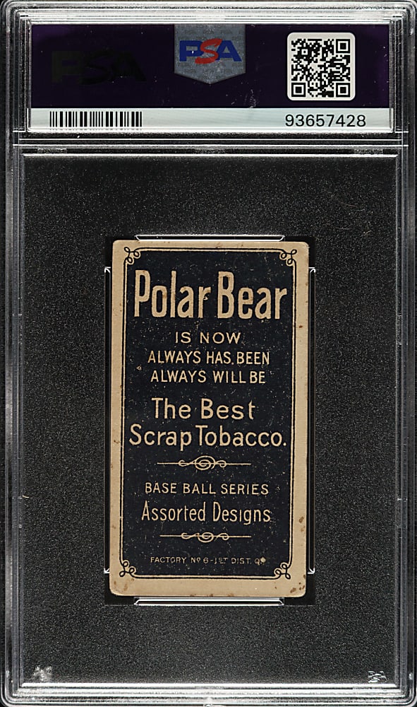 1909-1911 T206 White Border Ty Cobb Bat Off Shoulder PSA FAIR 1.5 - Polar Bear Back