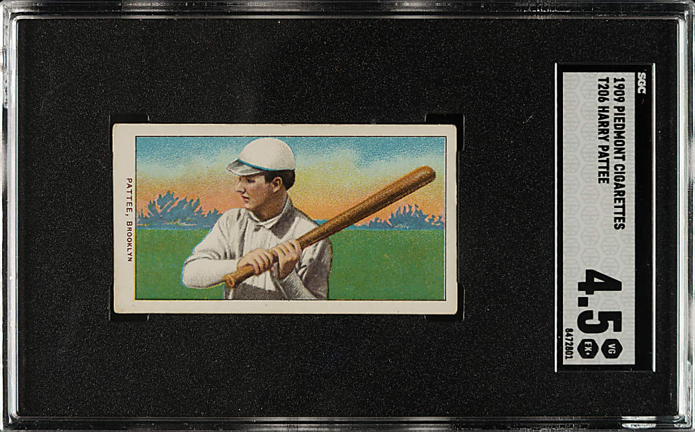 1909-1911 T206 White Border Harry Pattee SGC VG/EX+ 4.5