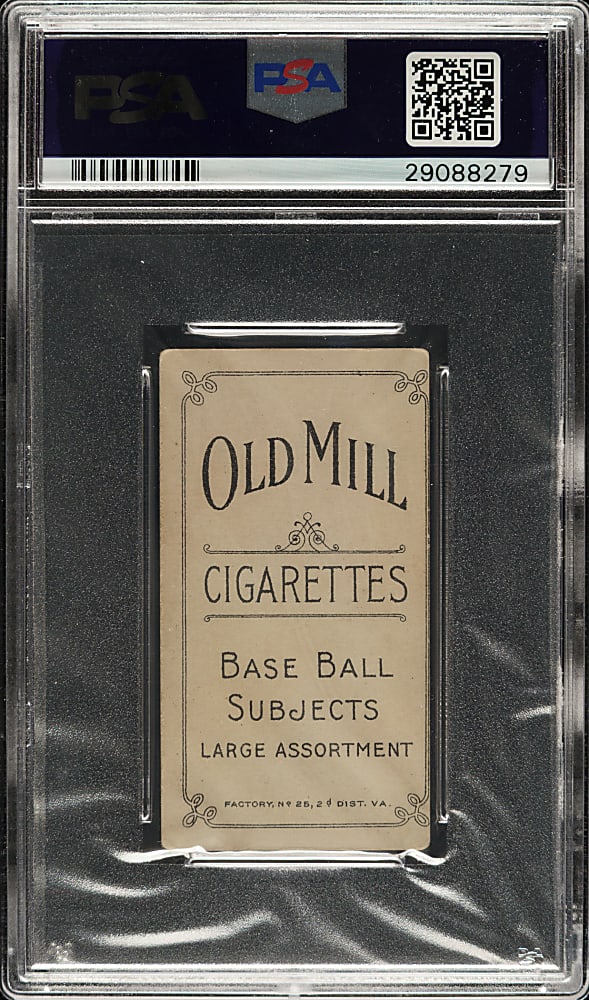 1909-1911 T206 White Border Frank Bowerman PSA VG-EX 4 - Old Mill Back (Charles Bray Collection)