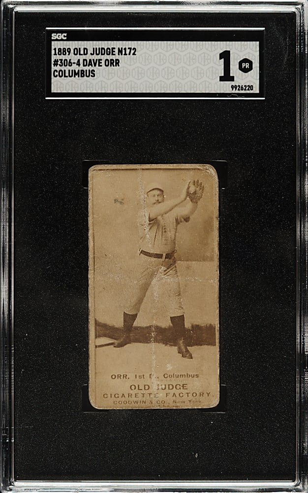 1889 N172 Old Judge Dave Orr SGC POOR 1