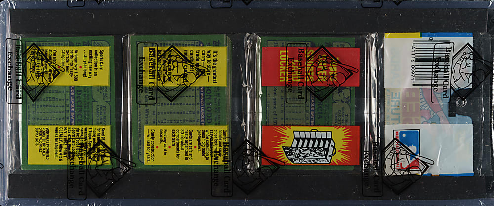 1982 Topps Unopened Rack Pack - Dave Stewart Rookie on Top - BBCE