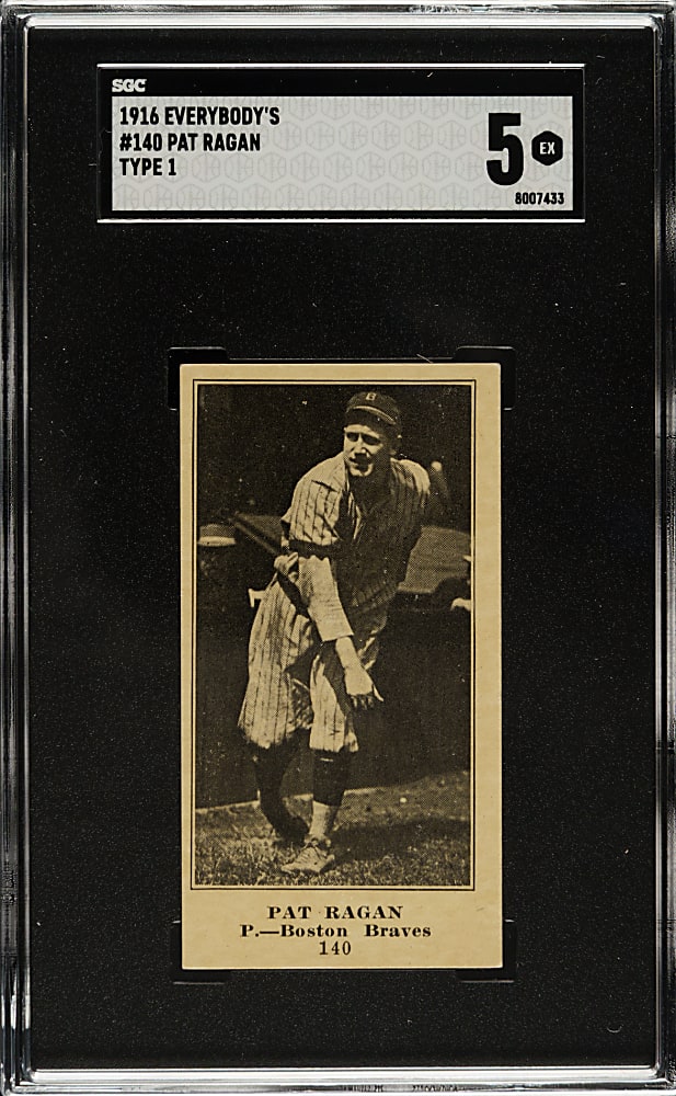 1916 M101-4 Everybody's Clothing Store (Type 1) #140 Pat Ragan SGC EX 5