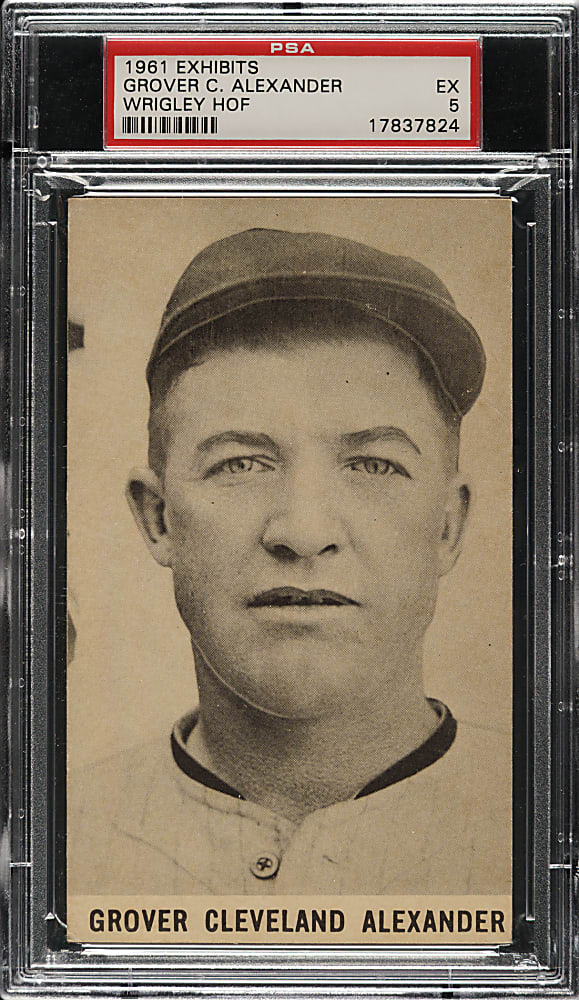 1961 Exhibits "Wrigley Field" Grover Alexander PSA EX 5