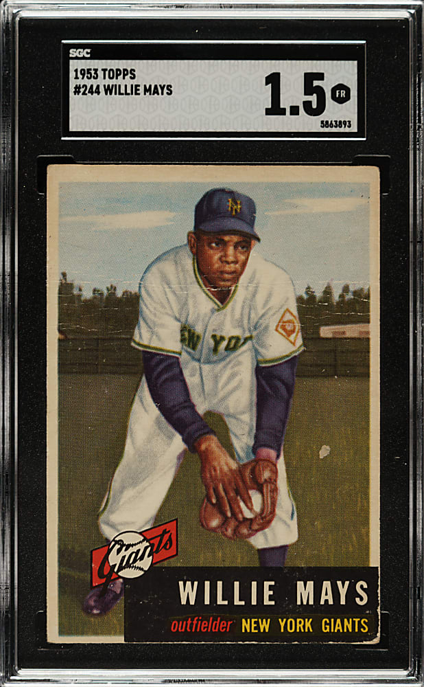 1953 Topps #244 Willie Mays SGC FAIR 1.5