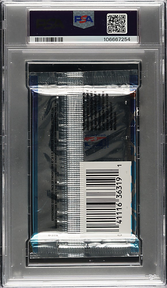 1996-1997 Topps Basketball Second Series Unopened Retail Foil Pack PSA NM-MT 8