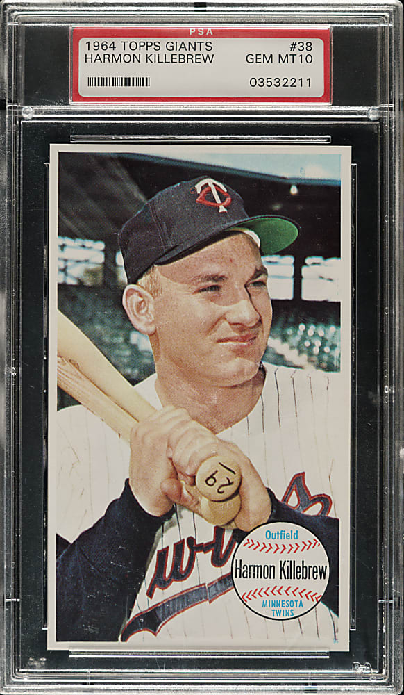 1964 Topps Giants #38 Harmon Killebrew PSA GEM MINT 10