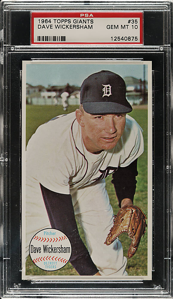 1964 Topps Giants #35 Dave Wickersham PSA GEM MINT 10