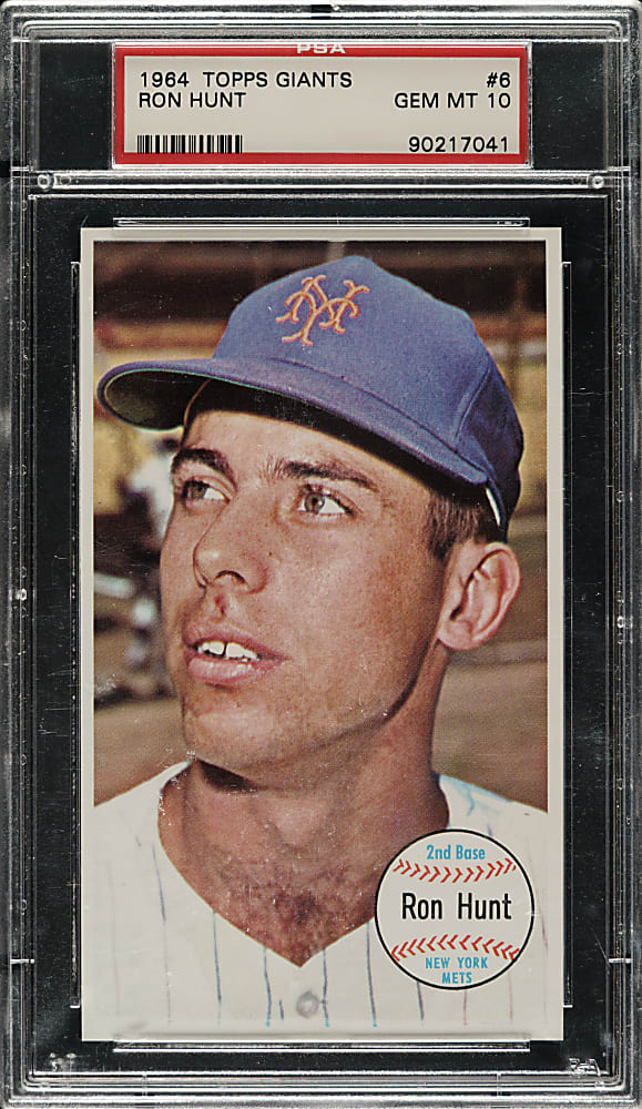 1964 Topps Giants #6 Ron Hunt PSA GEM MINT 10