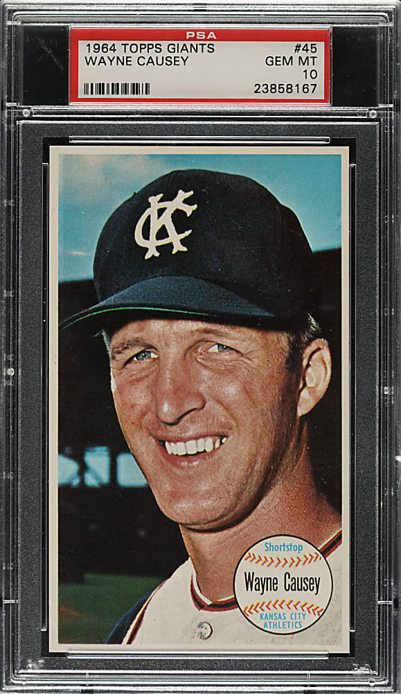 1964 Topps Giants #45 Wayne Causey PSA GEM MINT 10