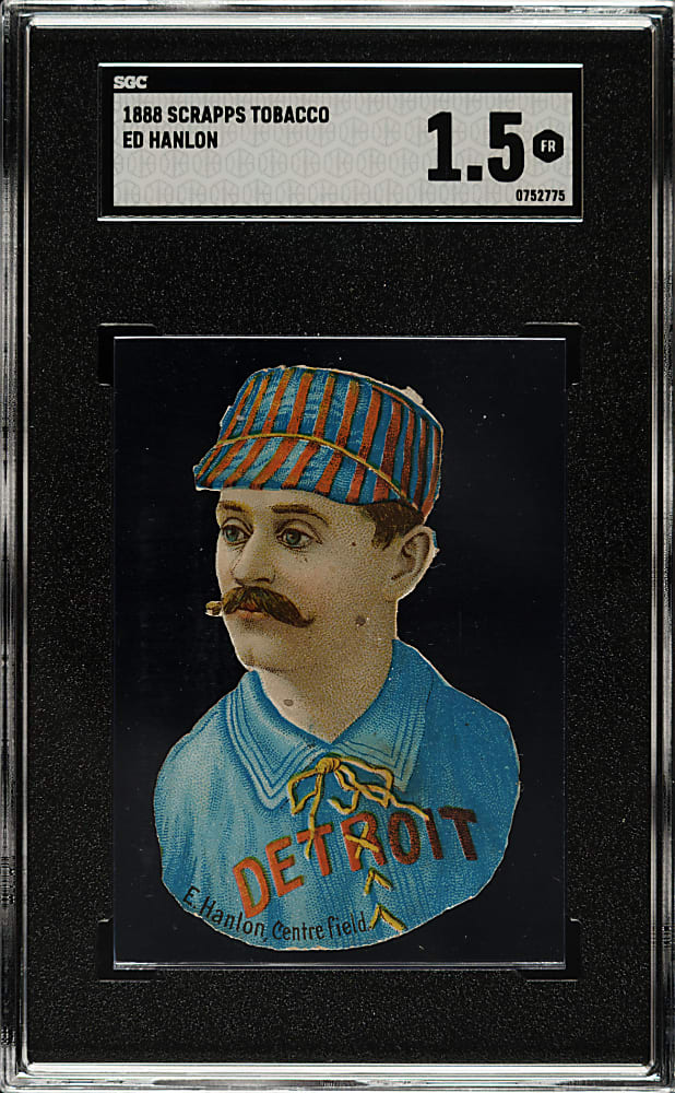 1888 H. D. Smith & Company Baseball Gum Card Die-Cuts Ned Hanlon SGC FAIR 1.5