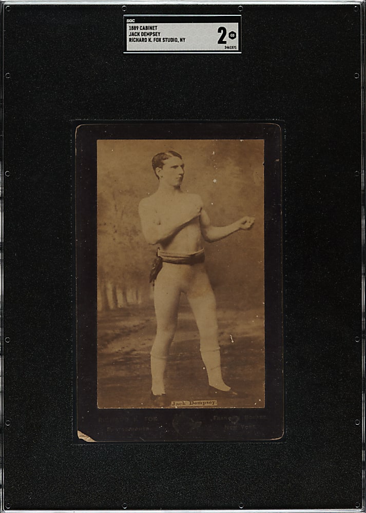 1889 Jack Dempsey Boxing Cabinet SGC GOOD 2