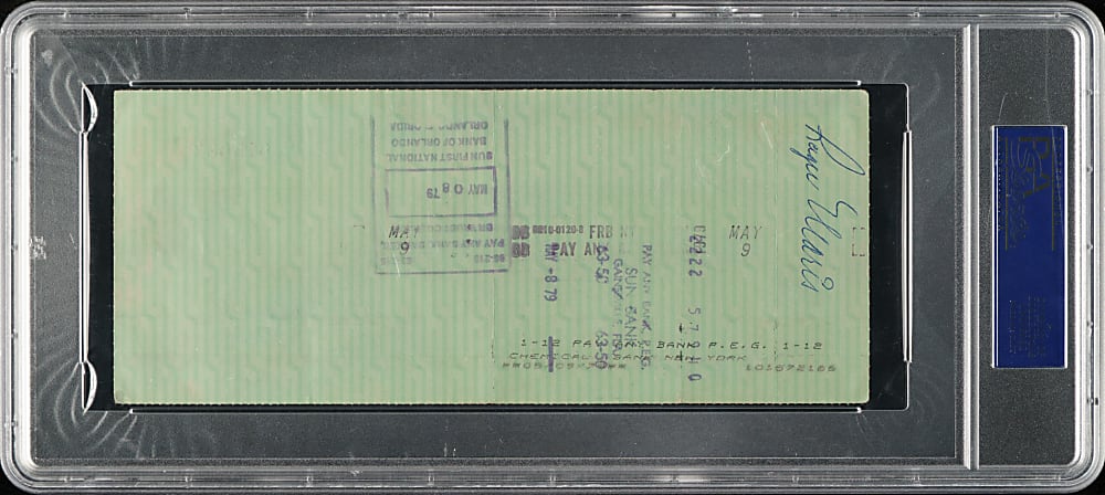 1979 Roger Maris Endorsed New York Yankees Payroll Check - PSA/DNA