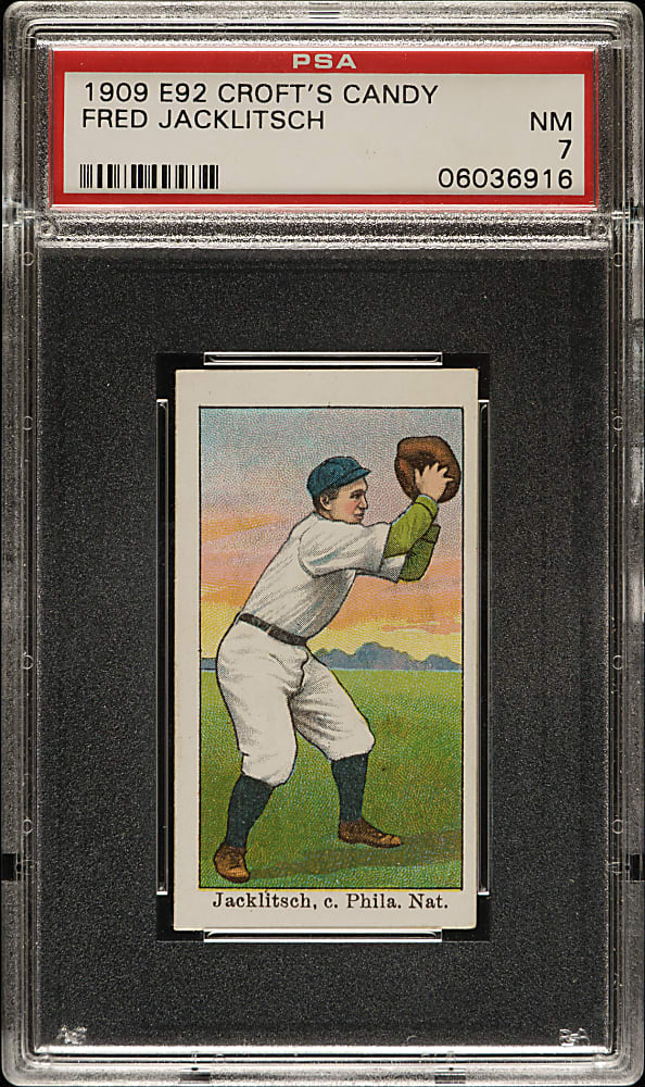 1909 E92 Croft's Candy Fred Jacklitsch PSA NM 7