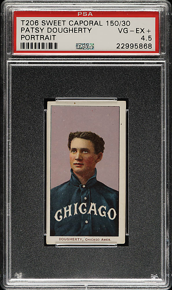 1909-1911 T206 White Border Patsy Dougherty Portrait PSA VG-EX+ 4.5