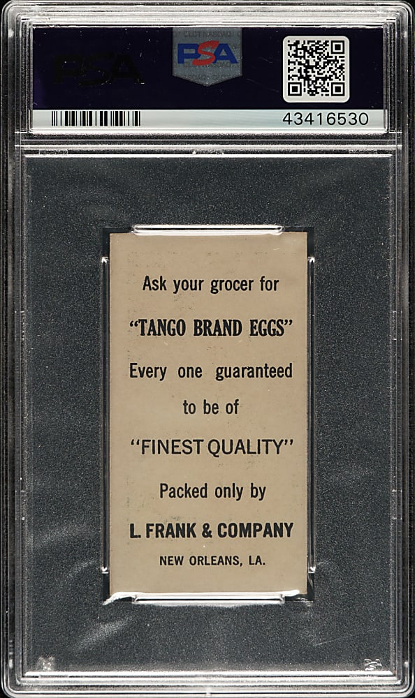 1916 Tango Brand Eggs Hal Chase PSA EX-MT+ 6.5