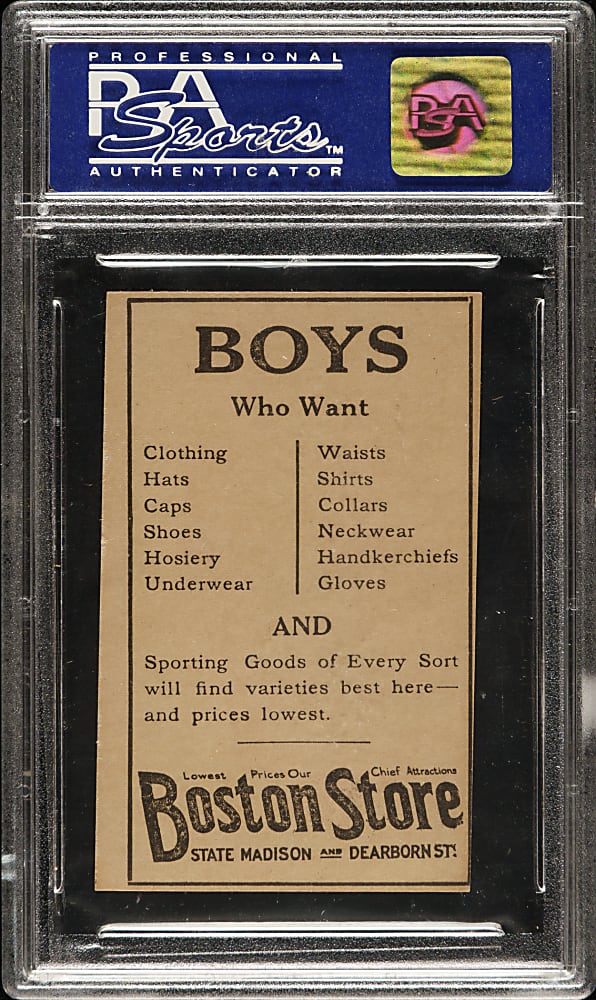1916 H801-8 Boston Store #108 Rube Marquard PSA NM 7
