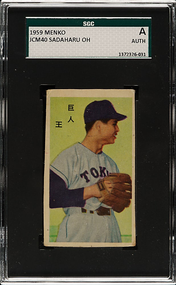 1959 Menko JCM40 Sadaharu Oh SGC Authentic
