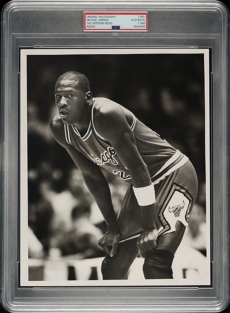 Circa 1985 Michael Jordan Rookie Original The Sporting News Photograph PSA/DNA Type I