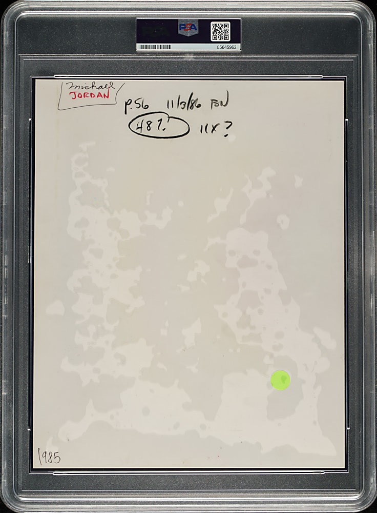 Circa 1985 Michael Jordan Rookie Original The Sporting News Photograph PSA/DNA Type I