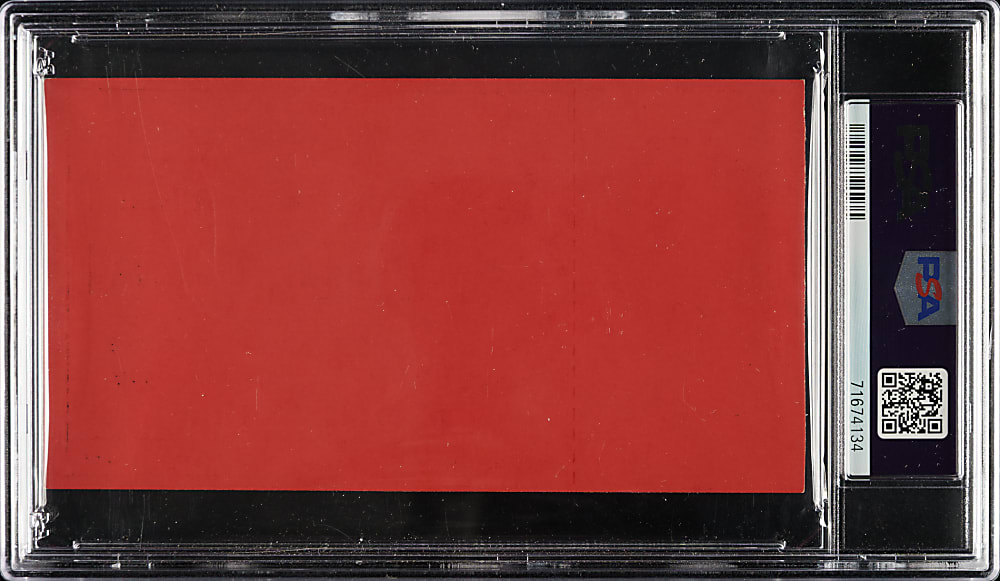 June 25, 1976 Boxing/Wrestling Full Ticket PSA NM 7 - Muhammad Ali vs. Antonio Inoki