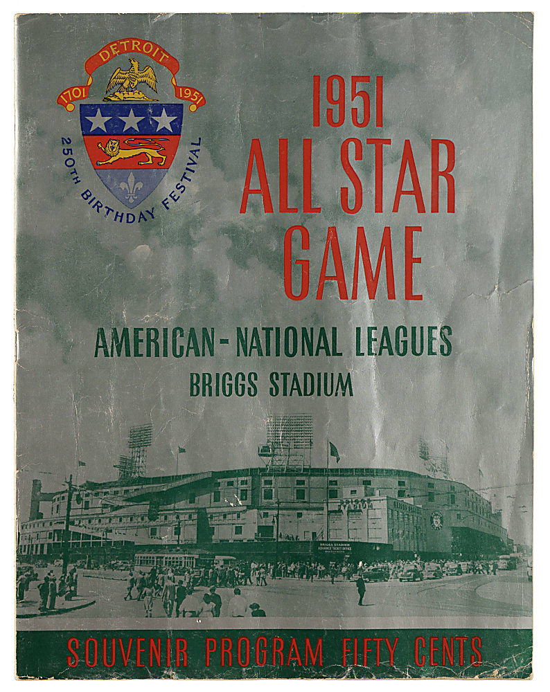 1951 All-Star Game Program