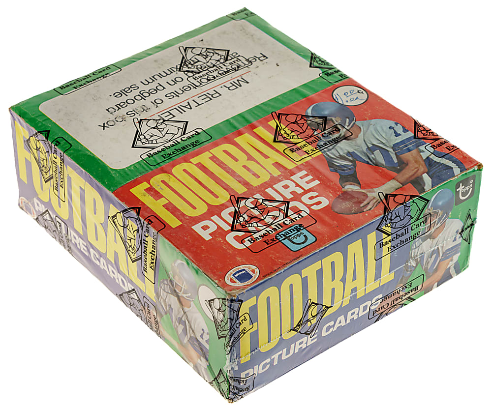 1981 Topps Football Unopened Rack Box (24 Packs) - BBCE - Joe Montana Rookie Year