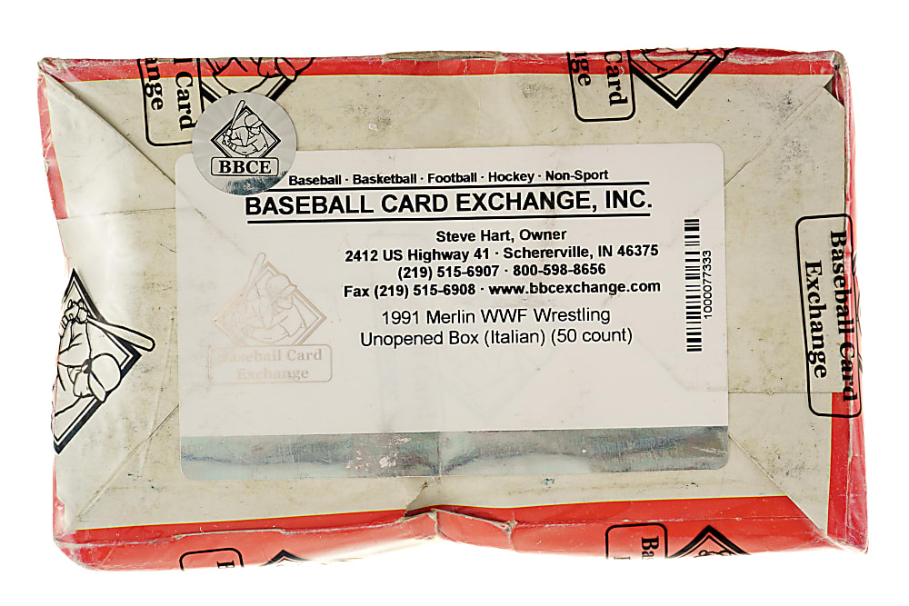 1991 Merlin "WWF Wrestling" Unopened Wax Box (50 Packs)