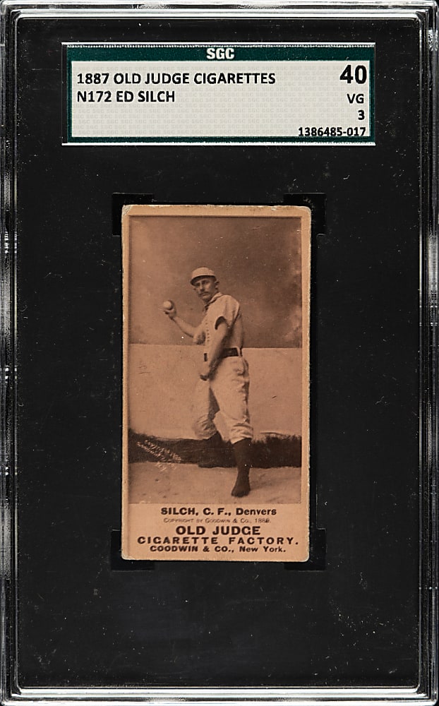 1889 N172 Old Judge Edward Silch SGC VG 40