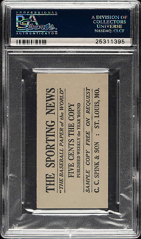 1916 M101-4 Sporting News #198 Rollie Zeider PSA EX-MT 6