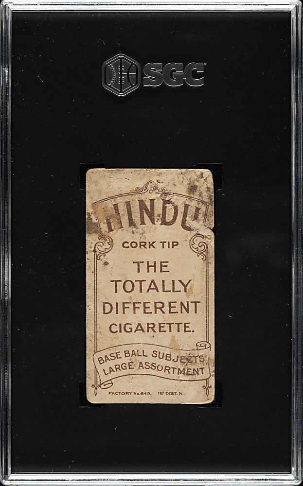 1909-1911 T206 White Border Roger Bresnahan Portrait SGC POOR 1 - Brown Hindu Back