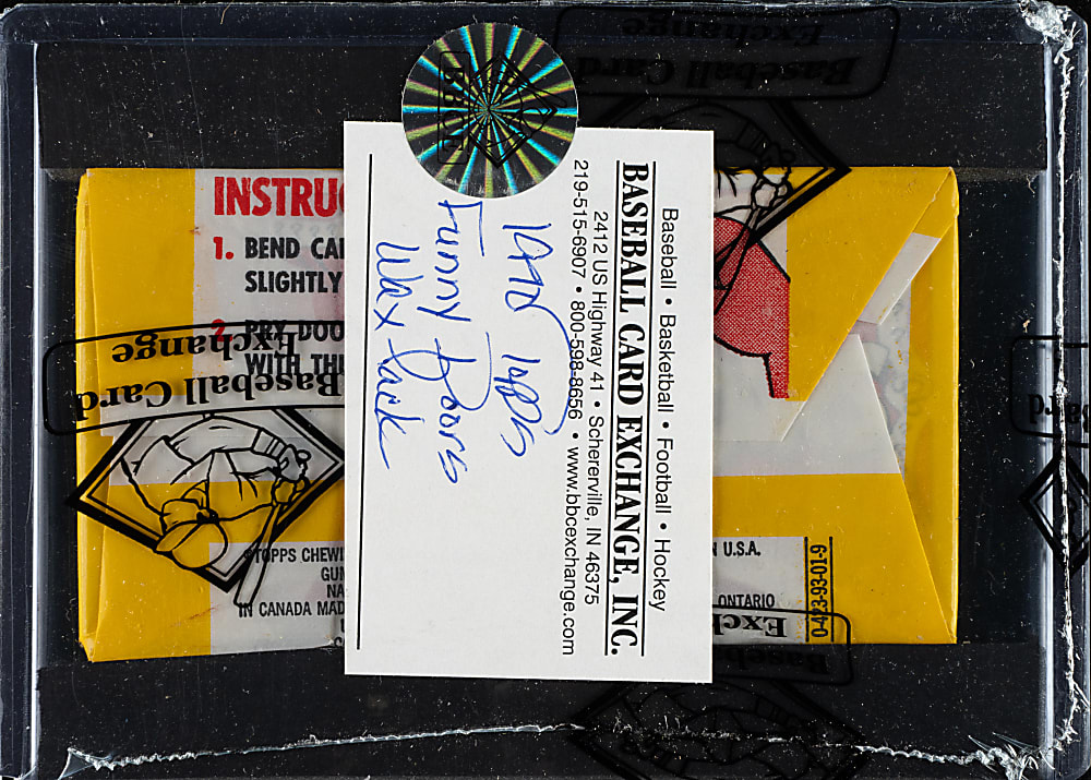 1970 Topps "Funny Doors" Unopened Wax Pack - BBCE