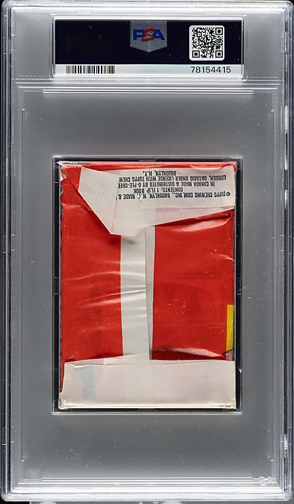 1967 Topps "The Monkees Flip Movies" Unopened Wax Pack PSA NM 7