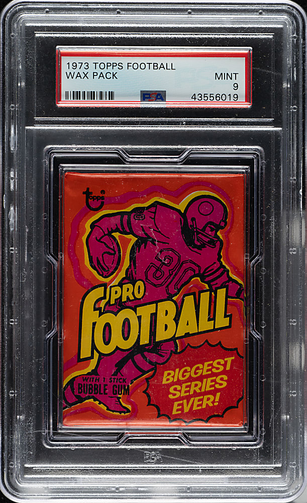 1973 Topps Football Unopened Wax Pack PSA MINT 9