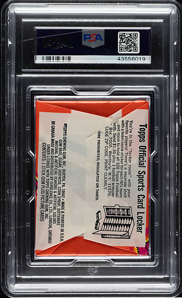 1973 Topps Football Unopened Wax Pack PSA MINT 9