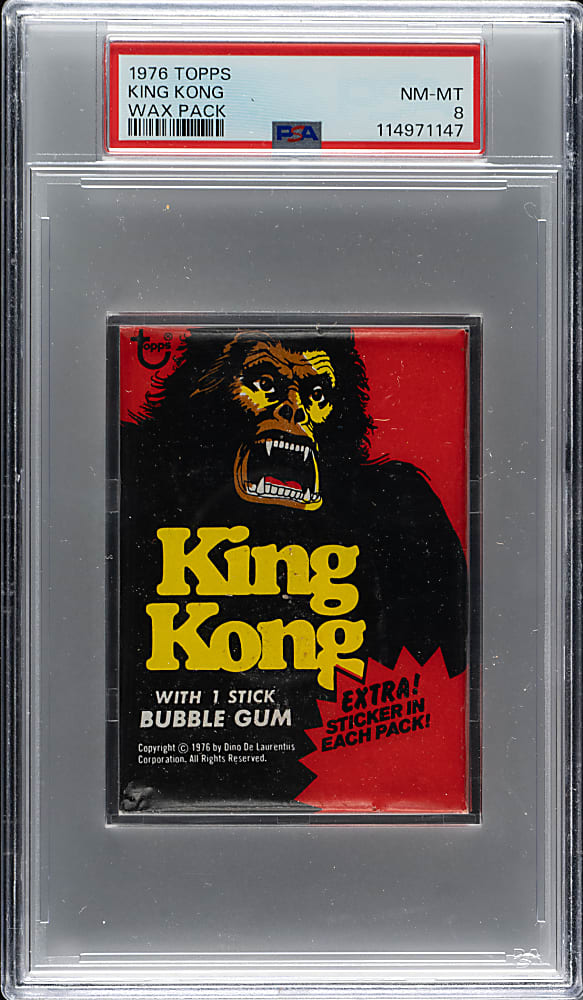 1976 Topps "King Kong" Unopened Wax Pack PSA NM-MT 8