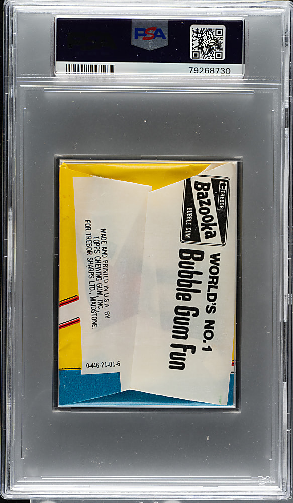 1976 Topps "Marvel Super Heroes Stickers" Unopened Wax Pack PSA NM-MT 8