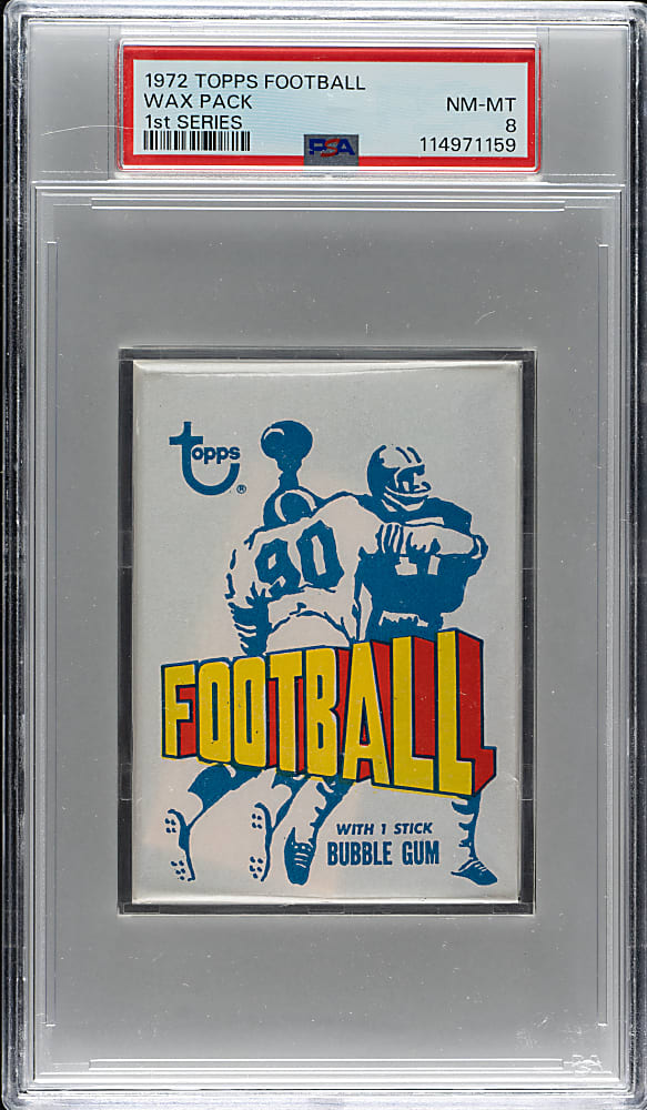 1972 Topps Football First Series Unopened Wax Pack PSA NM-MT 8